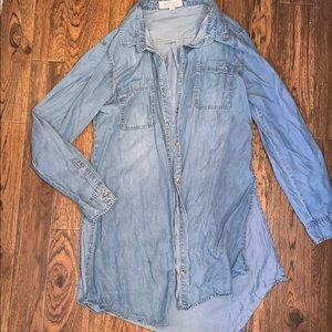 Jean like long cardigan